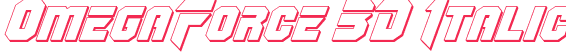 OmegaForce 3D Italic